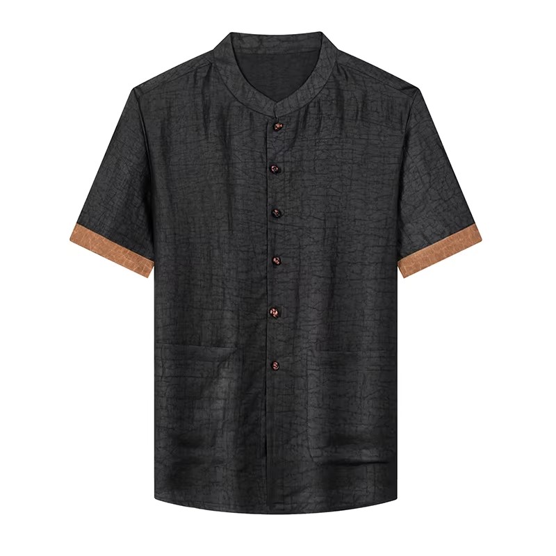Luxury Skincare Men - Camisas masculinas 100% de seda real,