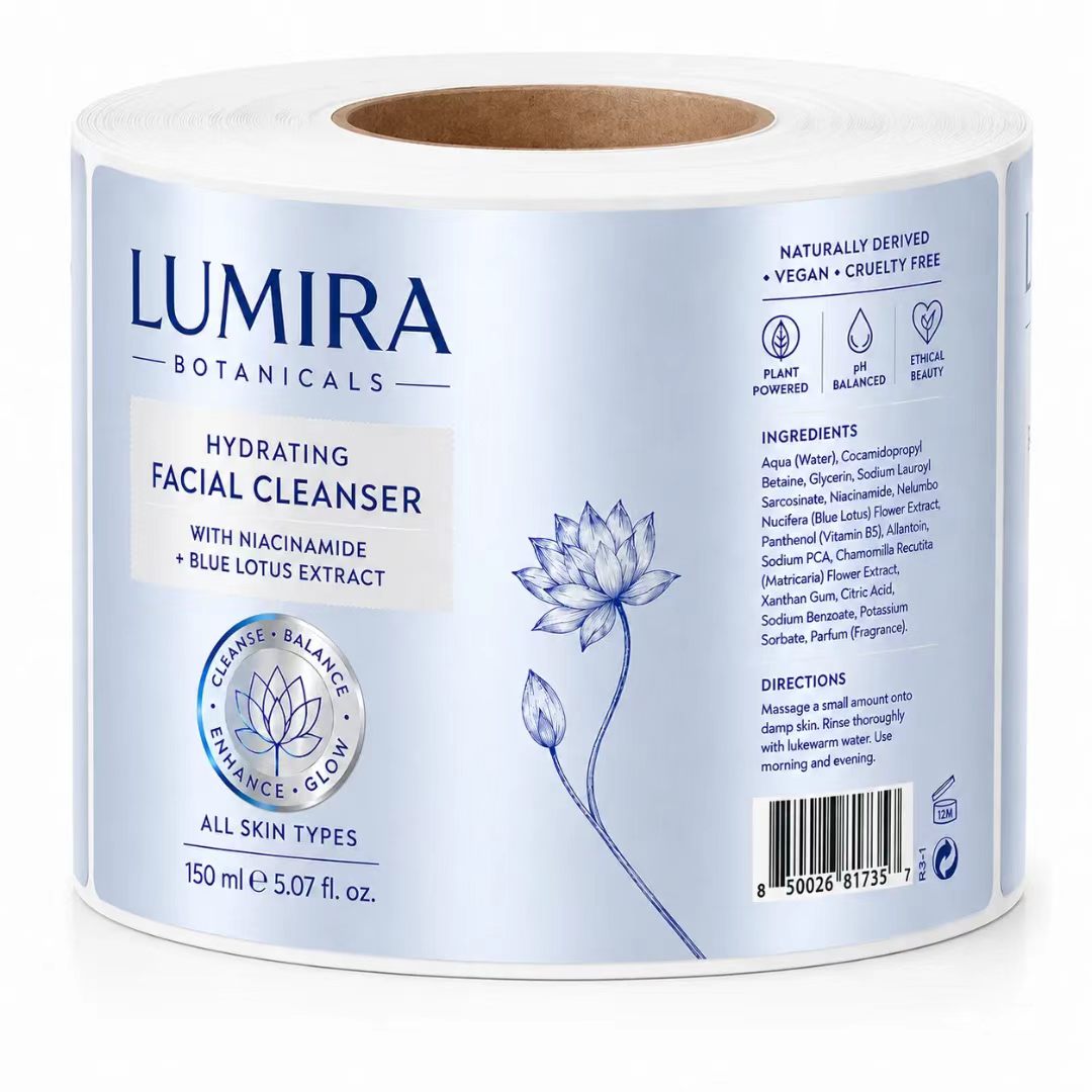Etiqueta Metálica BOPP Persona - Luxury Skincare Cleanser avaliação e preço